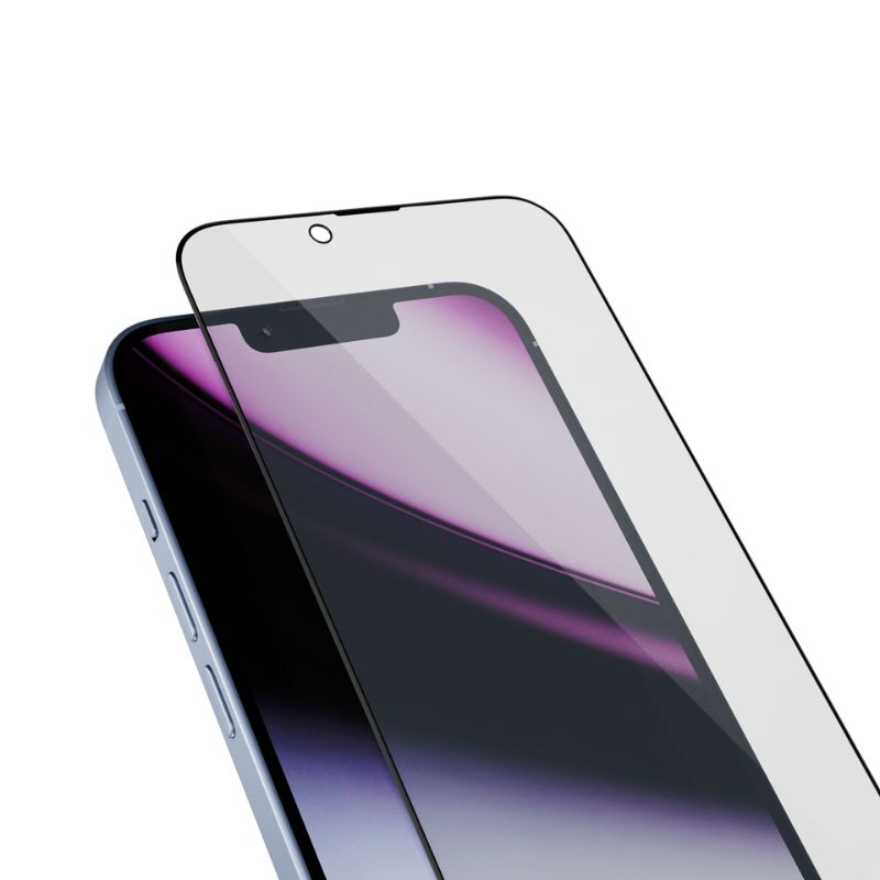 Epico Antiblue Glass 3D Ultra-široké krytí s aplikátorem proti prachu pro iPhone 13/13 Pro/14/16e