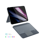 Epico Backlit Keyboard Case iPad Pro 11" (3.-6. gen)/Air 10,9" (A14-M1)/Air 11" (M2-M4) - SK/šedá