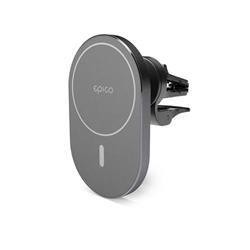 Epico Ellipse bezdrátová autonabíječka 15W s podporou uchycení MagSafe a s adaptérem v balení - vesmírně šedá