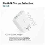 Epico GaN 100W, 1xUSB, 2x USB-C nabíječka