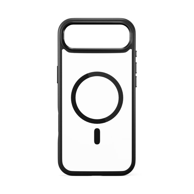 Epico Hero Pro Mag+ Case | iPhone Air | čierne priehľadné | kompatibilné s Qi2 a MagSafe | úplná ochrana krúžku a ostrova fotoaparátu