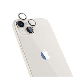 Epico Hliníkové ochranné sklo na čočky fotoaparátu pro iPhone 14 / 14 Plus (6,1") - hvězdně bílá