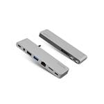Epico Hub Pro III s USB-C pre notebooky a tablety - strieborný