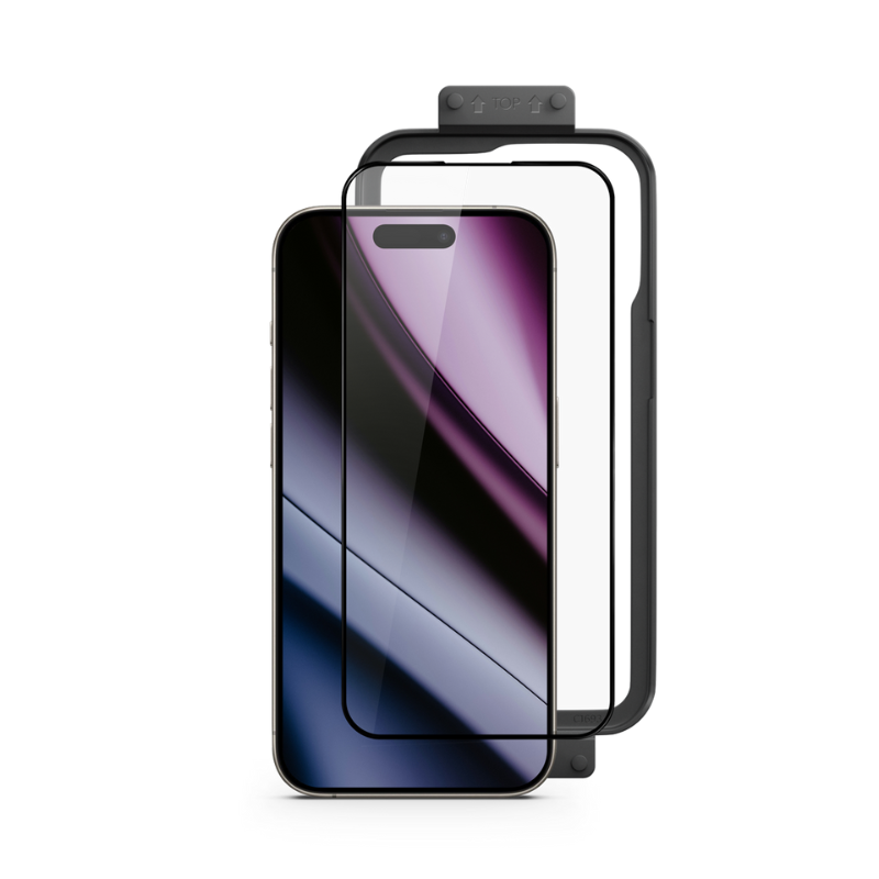 Epico ImpactBuffer Glass 3D pre iPhone 16 Plus s inštalačným rámom