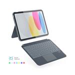 EPICO Klávesnica s puzdrom pre Apple iPad 10,9" (2022) - ČIERNA/Šedá