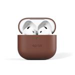 Epico Leather Case Airpods 4 - hnědá