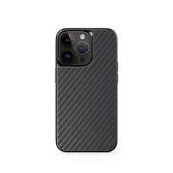 Epico Mag+ Hybrid Carbon Case - kompatibilný s MagSafe pre iPhone 15 - čierny