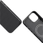 Epico Mag+ Hybrid Carbon Case - MagSafe compatible iPhone 15 Plus - černá