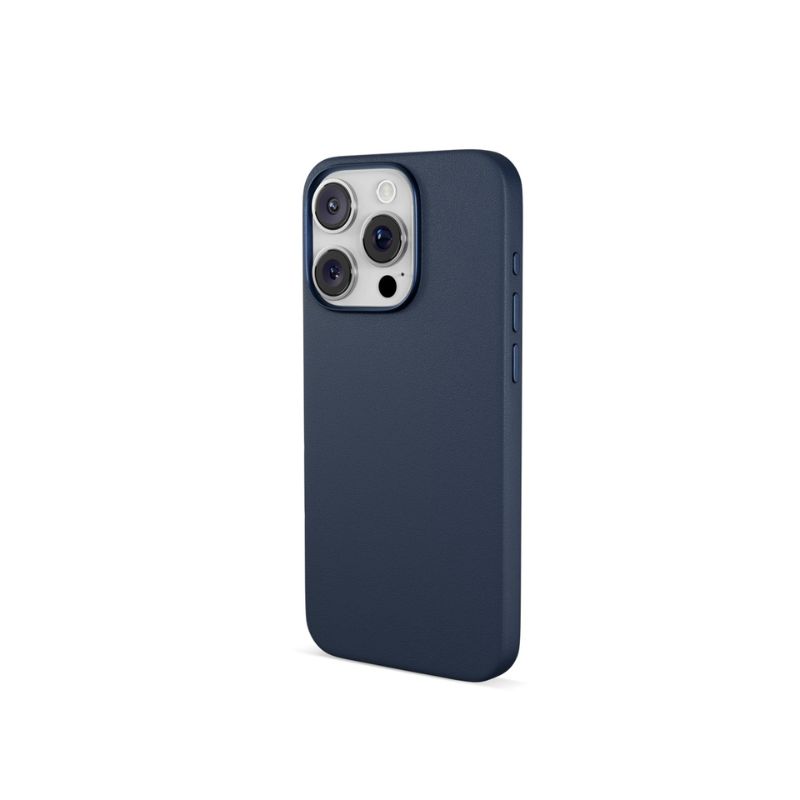Epico Mag+ Leather Case iPhone 16 Pro - modrá