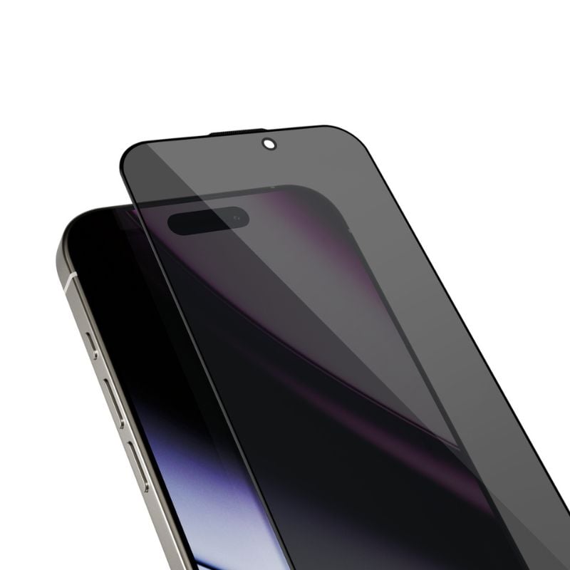 Epico Privacy Glass 3D for iPhone 16 Pro Max s instalačním rámečkem