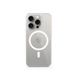 EPICO Resolve Case Magnetic - MagSafe kompatibilný s iPhone 15 Pro - transparentný