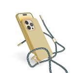 EPICO silikonový kryt se šňůrkou pro iPhone 14 Pro (6,1") - písková