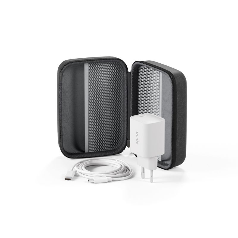 Epico UltraBase Qi2 25W 3v1 Skladací kovový Mag+ bezdrôtový nabíjací stojan EF60 | Silver