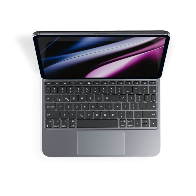 Epico UltraBoard – tenká hliníková klávesnica s puzdrom EK40 | iPad 10,9" (A14)/11" (A16) | vesmírna čierna | CZ | multidotykový tra