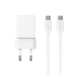 Epico UltraBoost EA20 20W GaN Power Fast Charger + 1,2m kábel USB-C - biely