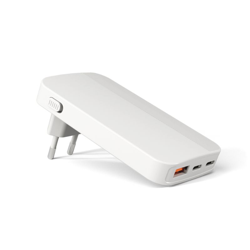 Epico UltraBoost GaN 65W plochá síťová rychlonabíječka EA65 - bílá