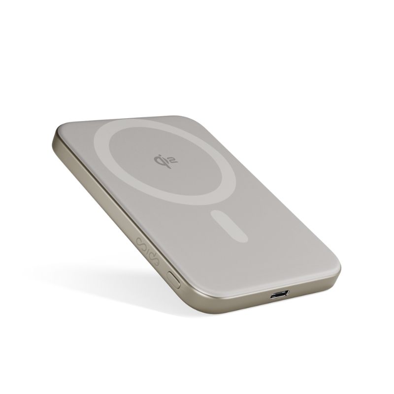 Epico UltraPack EM51 Qi2 5000 Slim Mag+ hliníková  powerbanka - titanová
