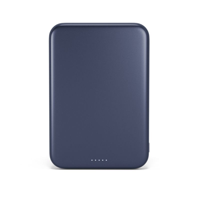 Epico UltraPack Qi2 25W Slim 5000mAh hliníková Mag+ bezdrátová powerbanka EM55 | temně modrá | MagSafe kompatibilní