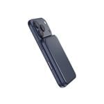 Epico UltraPack Qi2 25W Slim 5000mAh hliníková Mag+ bezdrôtová powerbanka EM55 | tmavomodrá | MagSafe kompatibilná