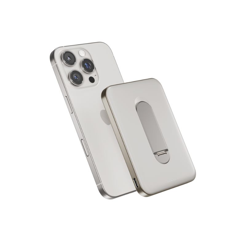 Epico UltraPack Qi2 Slim 5000mAh Alu Mag+ EM51 bezdrátová powerbanka - titanová