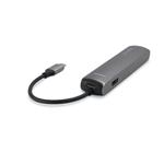 Epico USB-C HUB SLIM (4K HDMI a Ethernet) - vesmírne sivý, čierny kábel