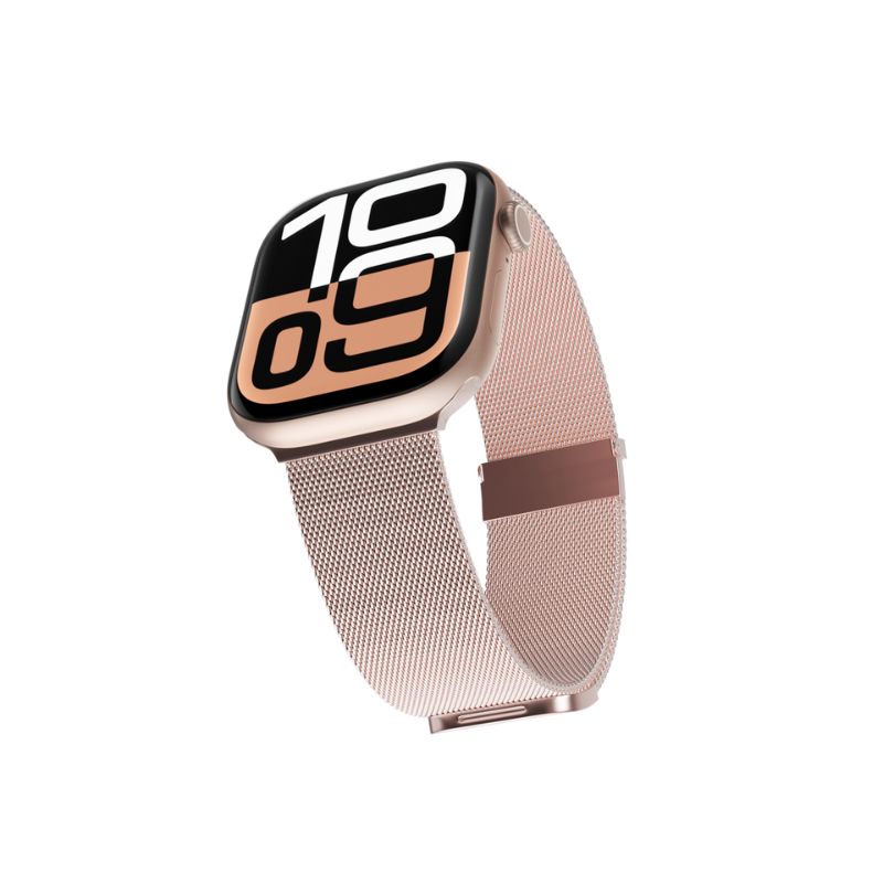 Epico Watch Strap Milanese+ 42/44/45/49 mm – ružovo-zlatá