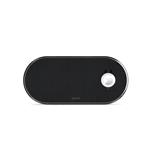 Epico Wireless Charging Base 3in1 černá PU kůže- space grey základna