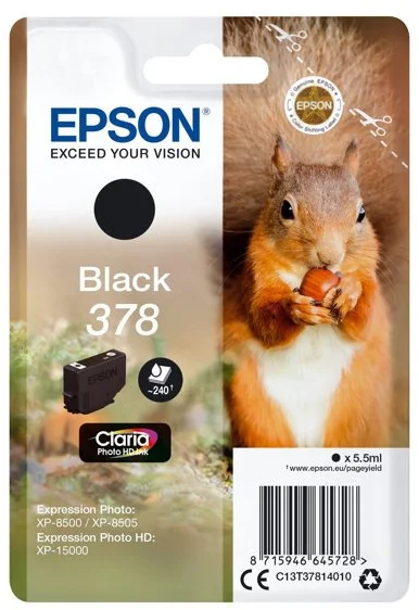 Epson 378 Claria Photo HD Ink čierna - originálne C13T37814010