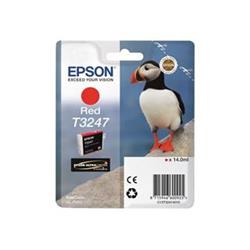 Epson inkoust T3247 Red, červená - originální