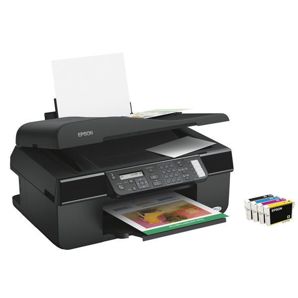 Epson multifunkční inkoustová tiskárna Stylus Office BX300F, print/scan/copy A4 4ink 31/15ppm ADF FAX USB