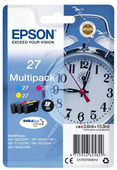 Epson Multipack 3-barevná 27 (C13T27054010) - originál C13T27054012