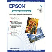 Epson Paper A3 Archival Matte (50 sheets), 192 g/m2 C13S041344