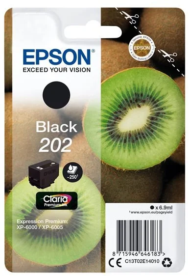 Epson Singlepack Black 202 Claria Premium Ink čierna - originálne C13T02E14010