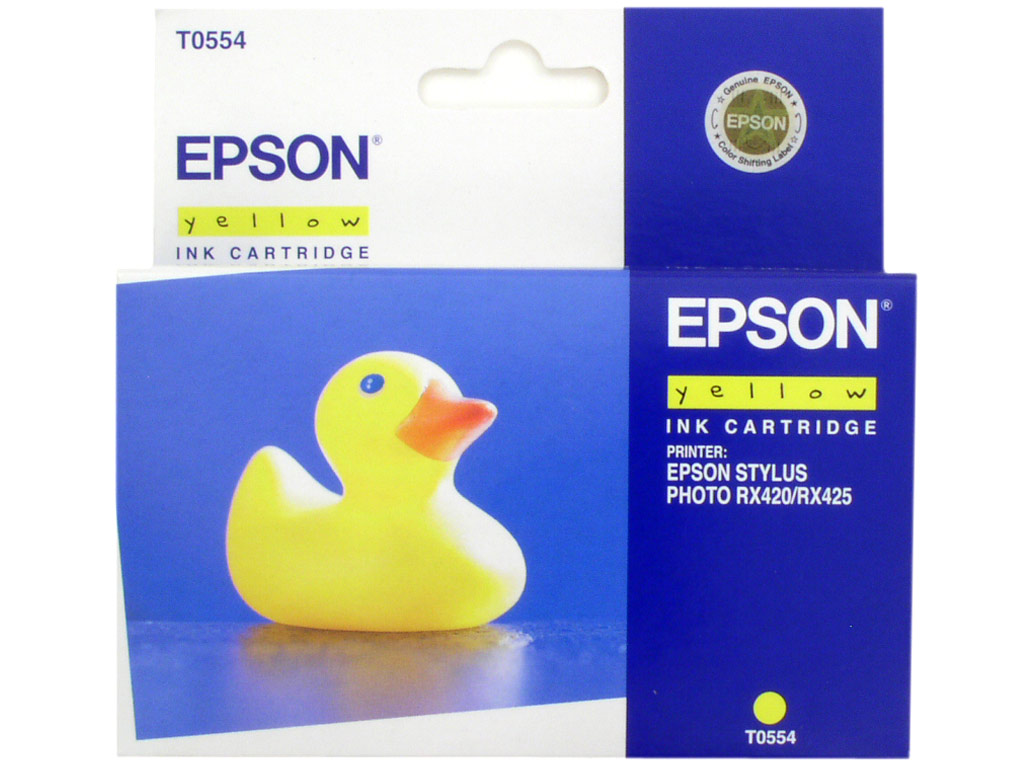Epson T0554 Yellow 8ml pre Stylus Photo R240/R245/RX420/RX425/RX520 - originálne C13T05544010