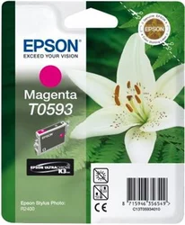 Epson T0593 Magenta Ultra Chrome K3 13ml pre Stylus Photo R2400 - originálne C13T05934010