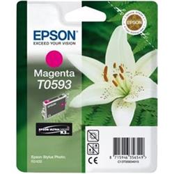 Epson T0593 Magenta Ultra Chrome K3 13ml pro Stylus Photo R2400 - originální C13T05934010 - Cartridge inkoustové