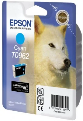 Epson T0962 Atramentová Cyan ULTRACHROME K3 pre Stylus Photo R2880 - originálne C13T09624010