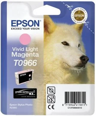 Epson T0966 Atramentová Vivid Light Magenta ULTRACHROME K3 pre Stylus Photo R2880 - originálne C13T09664010
