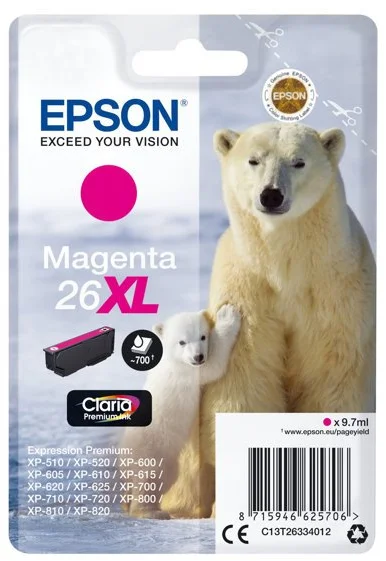 Epson T2633 Magenta, purpurová - originál C13T26334012