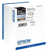 Epson T7431 Black, až 2500 strán, pre série WP-M4000/M4500 - originálne C13T74314010