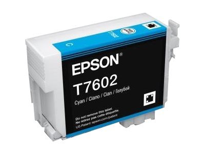 Epson T7602 Cyan, azúrová - originálne C13T76024010