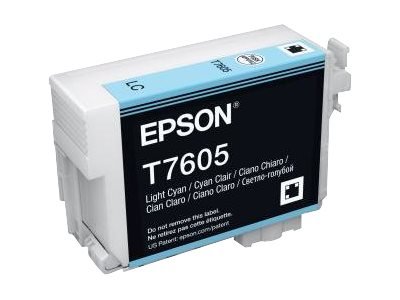 Epson T7605 Light Cyan, svetlo azúrová - originálne C13T76054010
