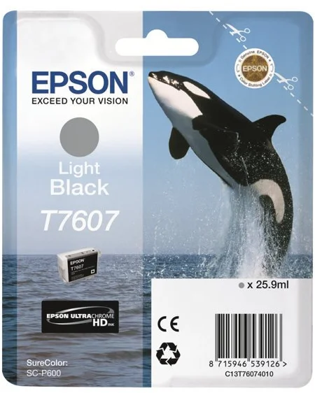 Epson T7607 Light Black, svetlo čierna - originálne C13T76074010