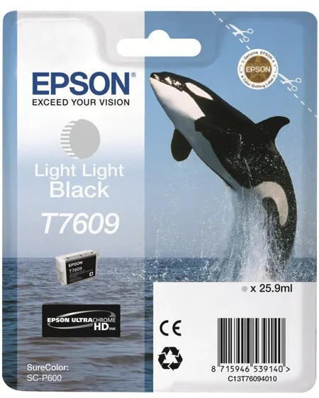 Epson T7609 Light Light Black, svetlá svetlo čierna - originálne C13T76094010