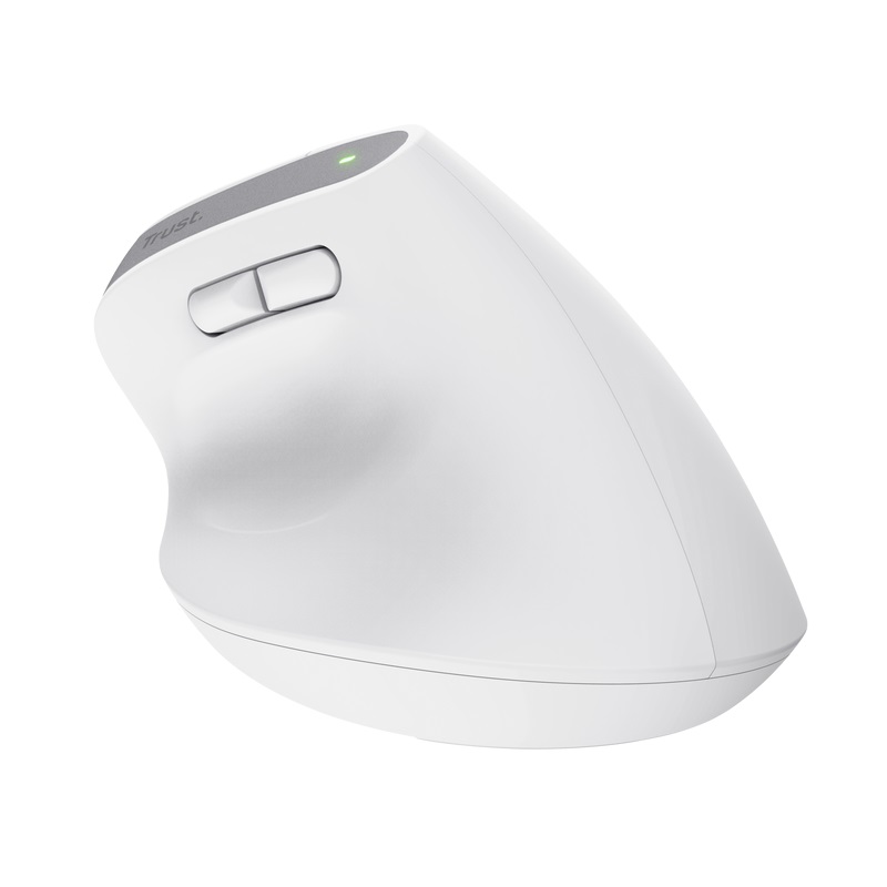 Ergonomická bezdrôtová myš Trust Bayo+, biela