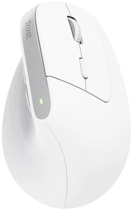 Ergonomická bezdrôtová myš Trust Bayo+, biela