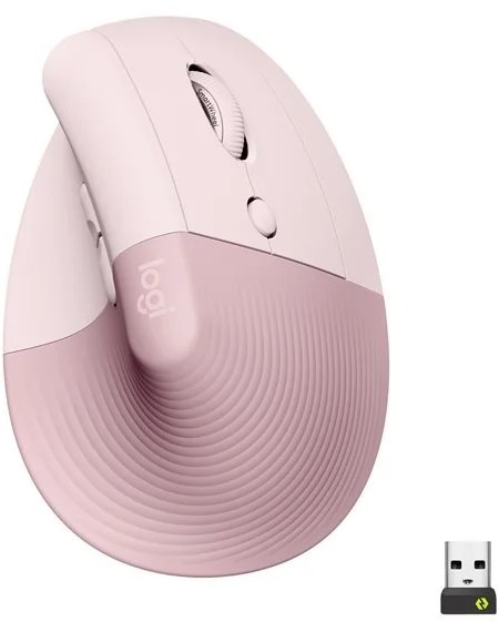 Ergonomická myš Logitech Lift Vertical Dark Rose