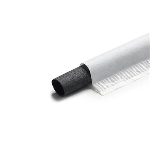 EURO STRAWS - Prírodné minerálne slamky Basic 6x210mm , Charcoal Black, 200ks, jednotlivo balené
