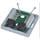 EuroLan UTP zásuvka pre sadrokartón, 2x RJ45, biela, svorkovnica Cat.5e