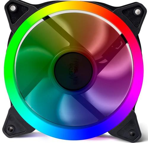 EVOLVEO 12RR ventilátor 120mm, RGB ring, 4pin